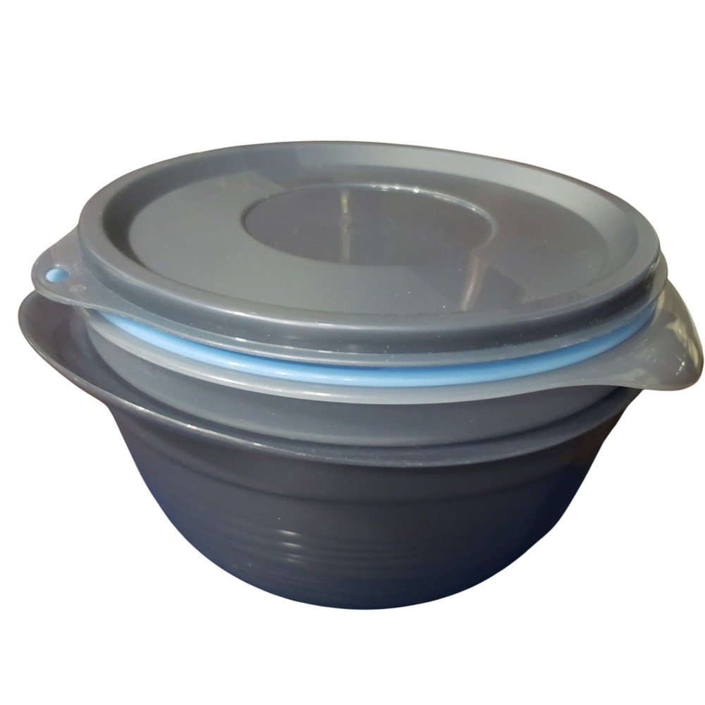 Tupperware Prep Essentials | 3 Qt Mixing Bowl & Colander with Lid | 4 Piece Set